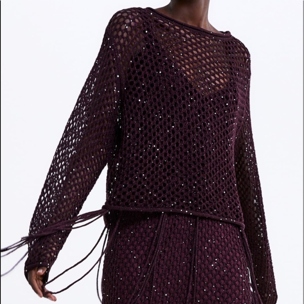 Wine sweater